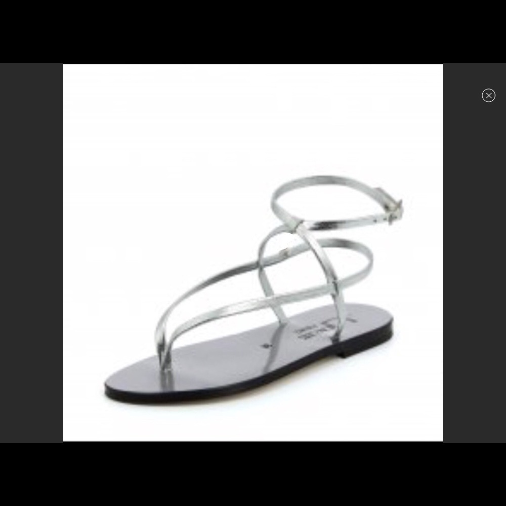 K. Jacques Saint Tropez blue ankle wrap sandals sandal shoe shoes